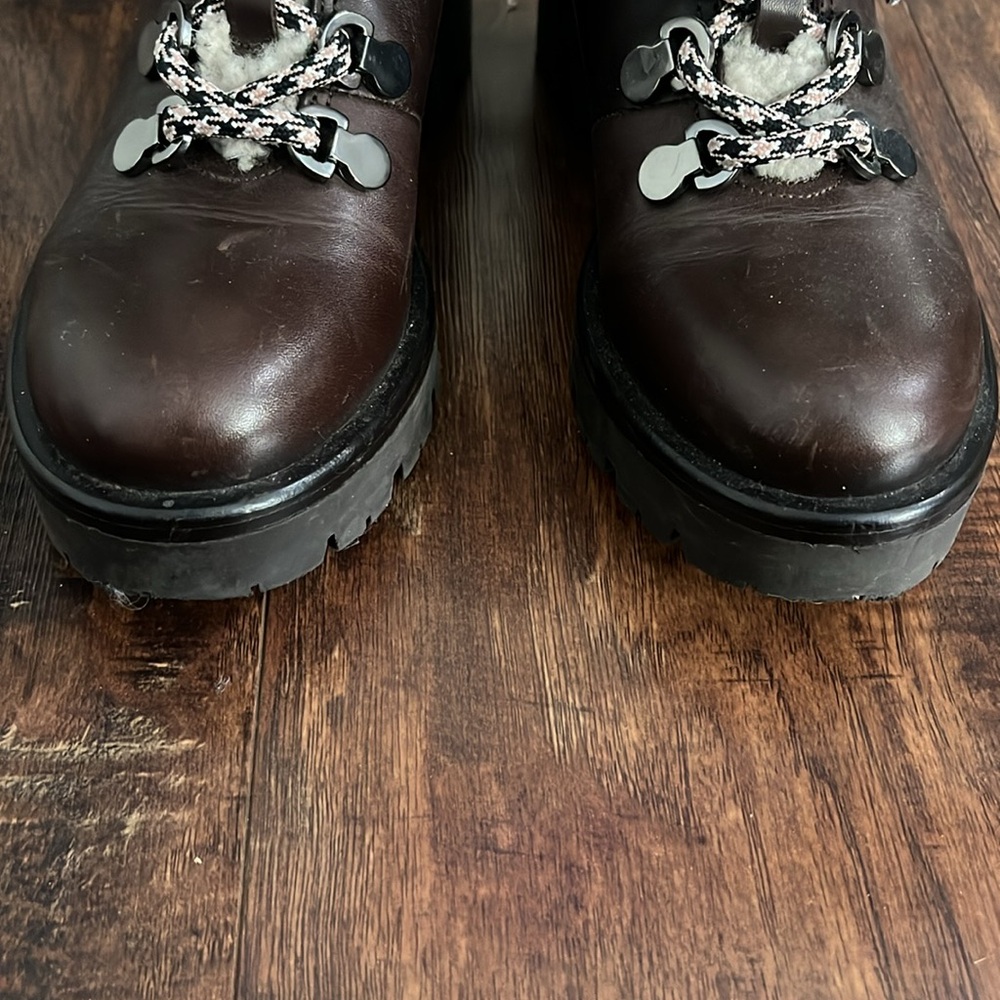 Aquatalia Jamie Shearling and Leather Boots - Picture 4 of 10